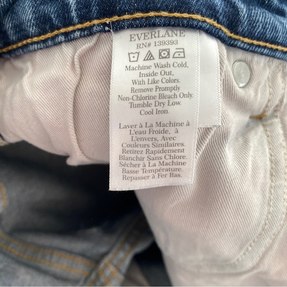 Everlane straight blue ankle jeans women size 27 - Picture 3 of 5